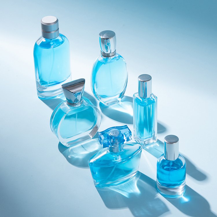 hot sale 30ml 50ml 100ml empty round glass perfume bottle support customized logo and perfume bottle with box