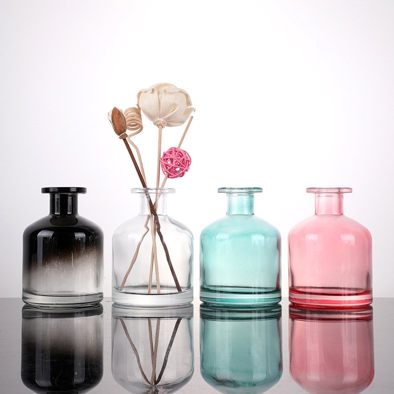 BESTSUN 50ml 100ml 150ml 250ml colored perfume bottle empty glass reed diffuser fragrance bottle for aromatherapy essential oil