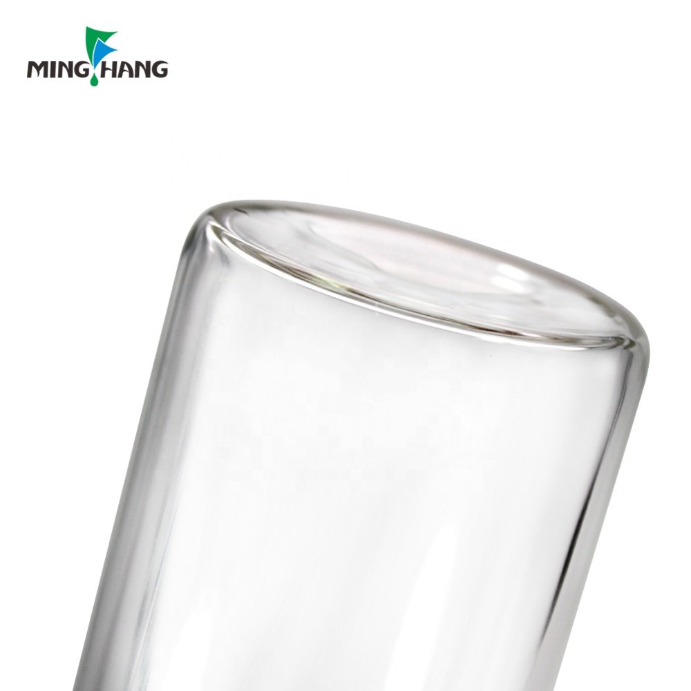 New Custom Clear Wide Mouth Thick Heavy Bottom Borosilicate Glass Sport Drinking Glass Water Bottle