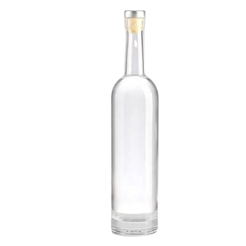 Custom 500ml 700ml 750ml matte black vodka whisky tequila rum liquor spirit glass bottle whiskey wine liquor bottle