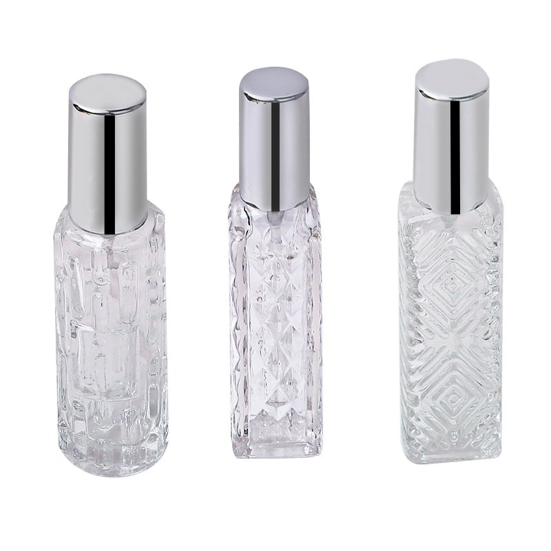 Wholesale Price 10ml 12ml Perfume Glass Bottle Anodized Aluminum Spray Head Cosmetic Packaging Empty Bottle Perfume Spray Bottle