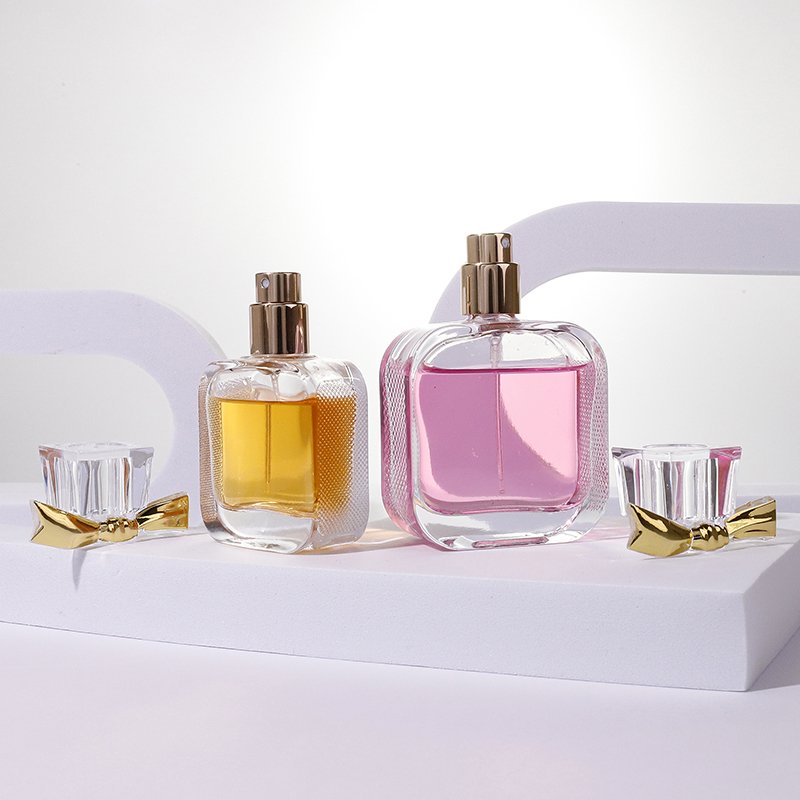 New Design High Quality 50ml Glass Bottle Cosmetic Packaging Empty Spray Bottle 30ml Glass Perfume Bottles
