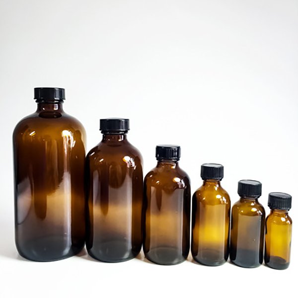 Wholesale Custom Boston Bottles with Stainless Steel Pump Lid Glass Liquor Soap Bottle