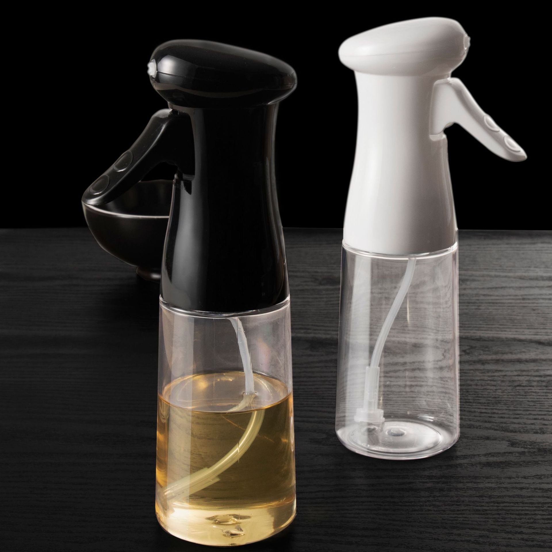 Glass Bottle Sprayer For Cooking Olive Oil Wine , Vinegar Spray 200ml 300ml Bottle Kitchen Storage And Container Oil jar Bottle