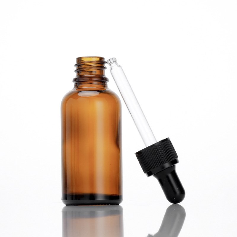 Hot Selling Brown 30ml Dropper Essential Oil Bottle 20ml Glass Bottle