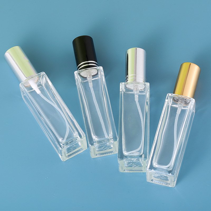 2023 Hot Quality Wholesale Square Perfume Glass Bottle Perfume Separate Bottles