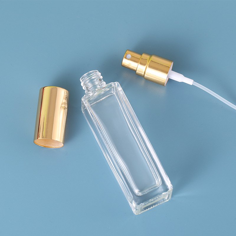 2023 Hot Quality Wholesale Square Perfume Glass Bottle Perfume Separate Bottles