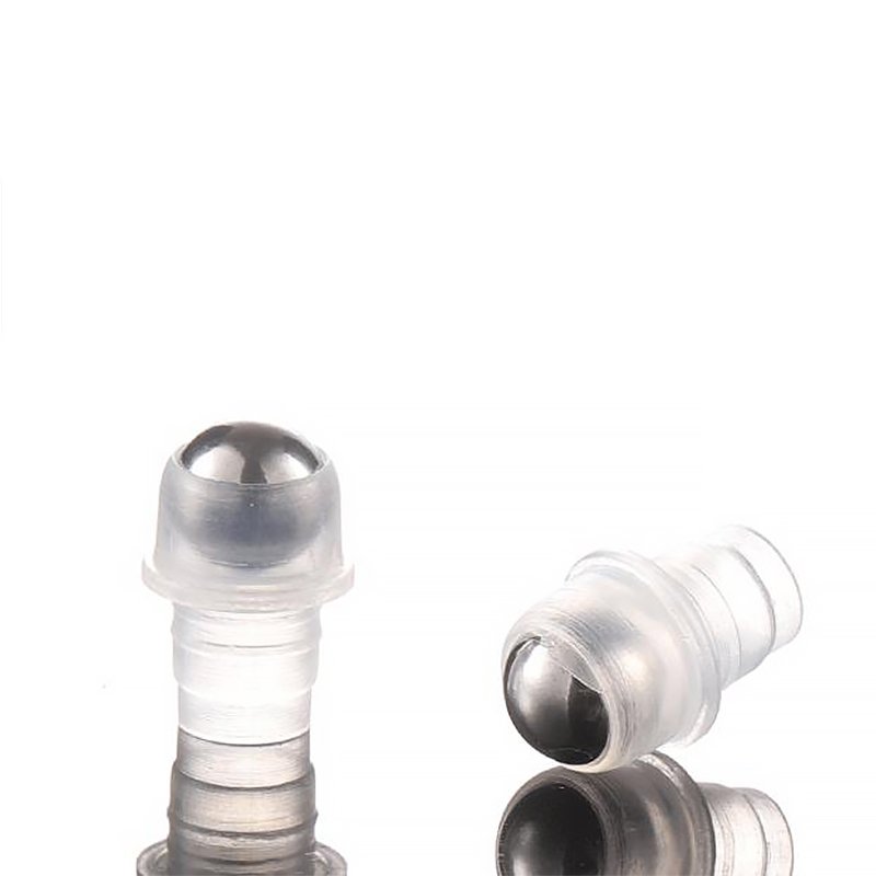 PERFUME Hot Sale Cheap Round Shape Empty 10ml Clear Glass Bottle Essence Oil Metal Ball Roll On Bottles With Caps