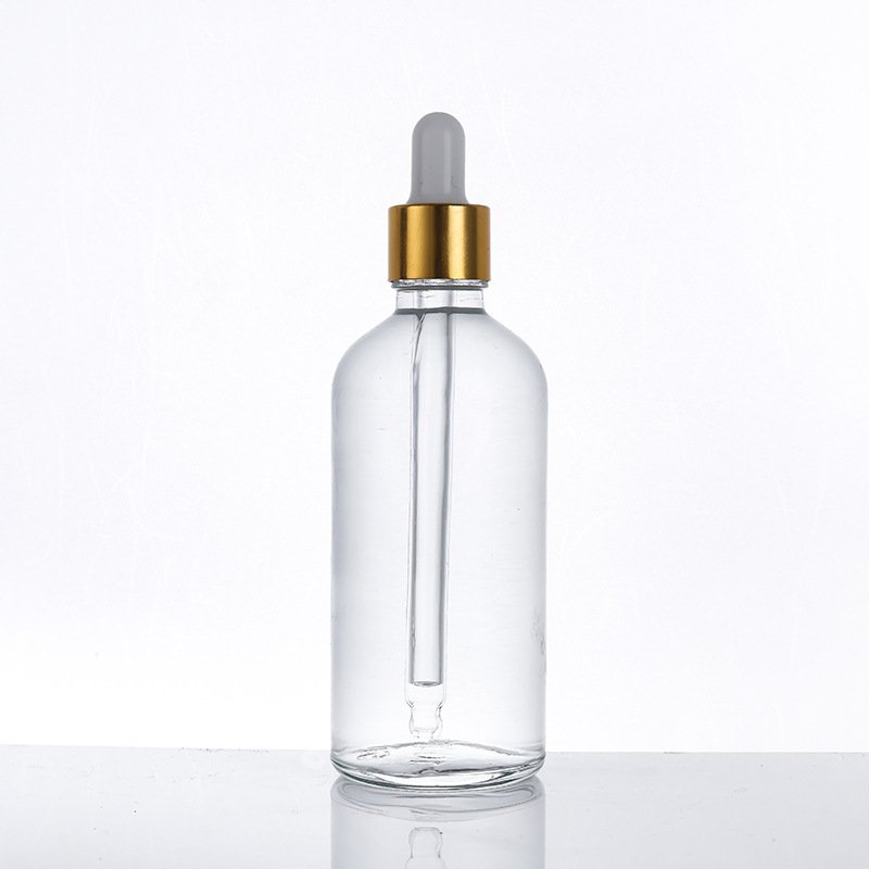 Wholesale Clear Transparent Empty Essential Oil Skin Care Massage Oil Glass Dropper Bottle 30ml