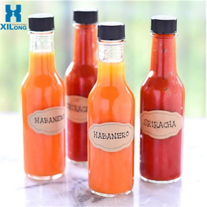 Hot Sale 50ml 90ml 100ml 200ml 280ml 380ml Glass Jar With Tin Lid Jam Honey Hot Glass Bottles For Sauces With Cap
