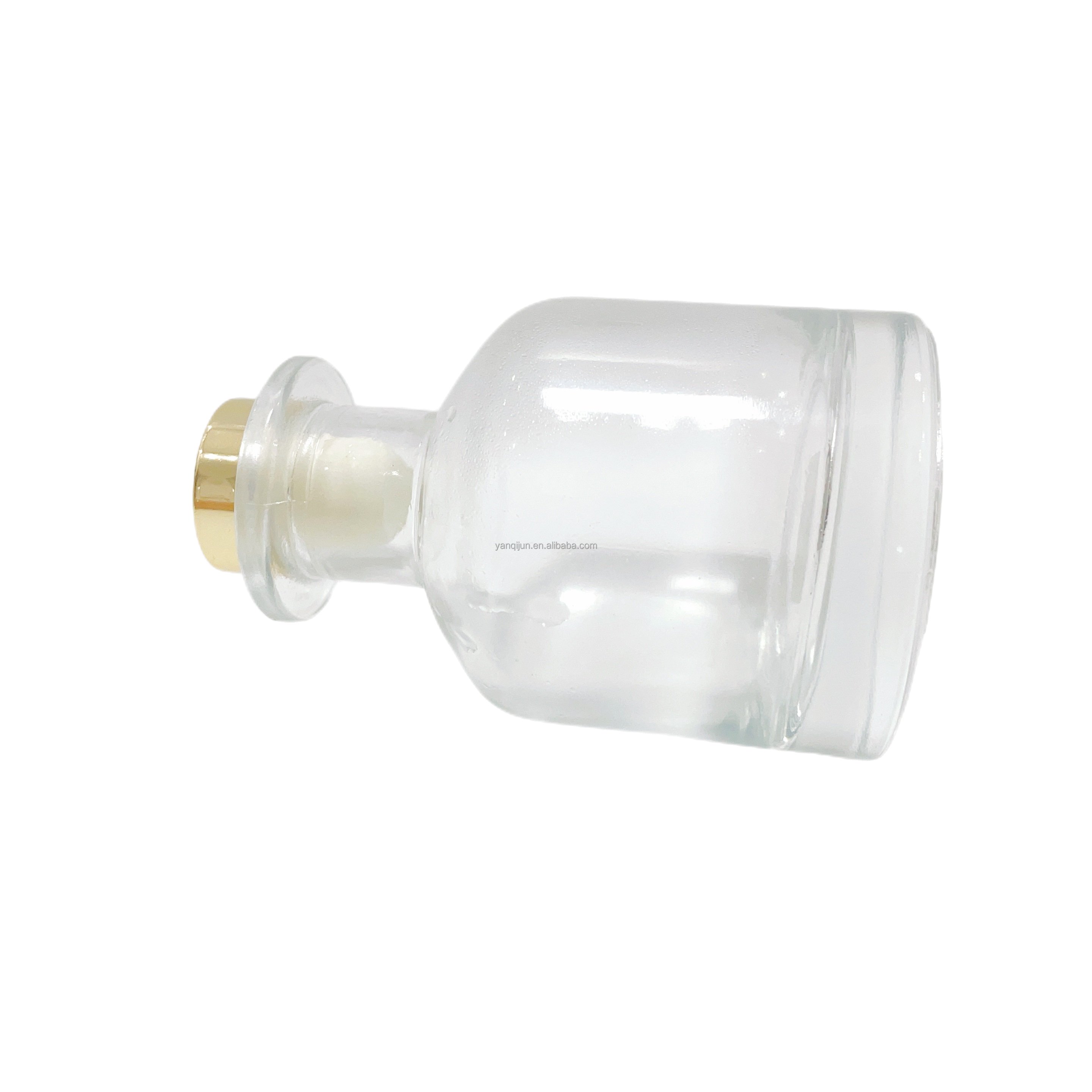 Empty Luxury Perfume bottle Clear Round Glass Reed Diffuser Bottle Aromatherapy Bottles
