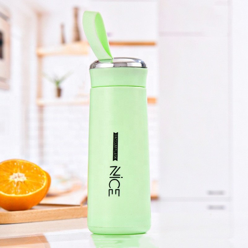 Factory Wholesale 400ML Luxury Drinking School Blue Glass Bottle Water