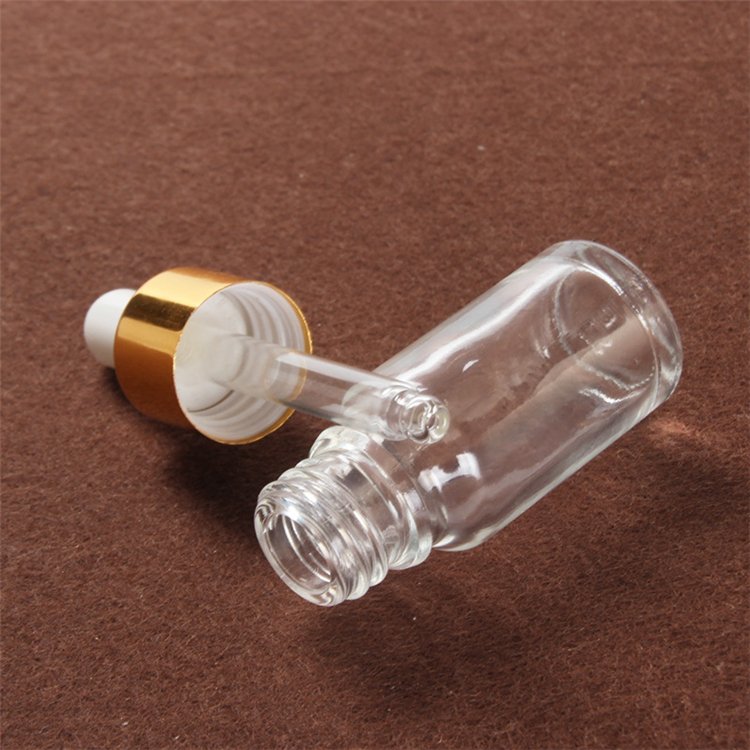 IBELONG Wholesale Clear Glass Cosmetic Dropper Bottle for Serum and Essential Oil Packaging 5ml 10ml 15ml 20ml 30 ml 50ml 100ml
