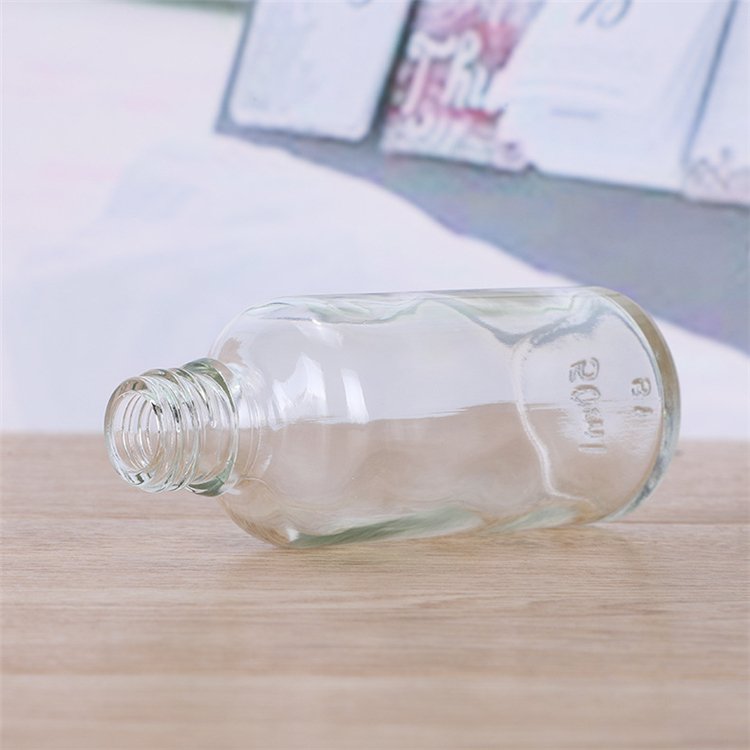 IBELONG Wholesale Clear Glass Cosmetic Dropper Bottle for Serum and Essential Oil Packaging 5ml 10ml 15ml 20ml 30 ml 50ml 100ml