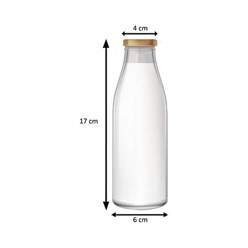 Unique Quality Of Clear Transparent Glass Bottles With Metal Cap 750ml Glass Bottles Milk Bottle Customized Size Bulk Quantity