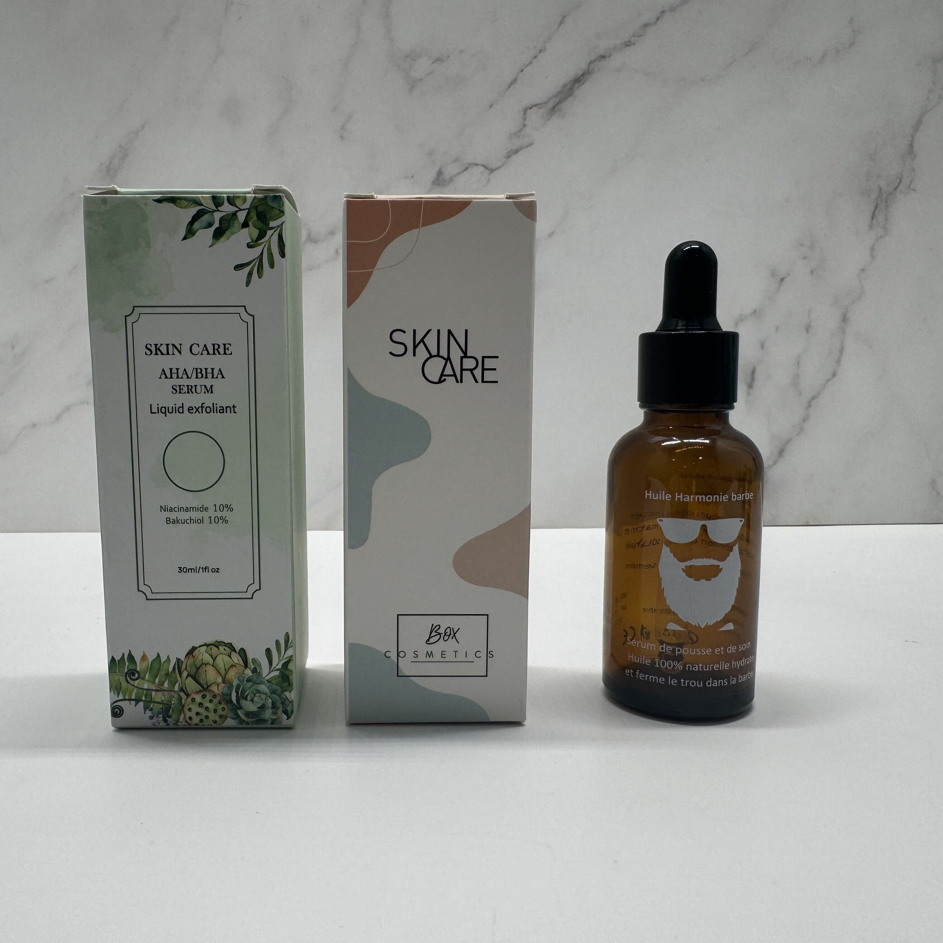 Luxury Skincare Packaging 5ml 10ml 15ml 20ml 30ml 50ml 100ml Amber Black Essential Oil glass Dropper bottle With Box
