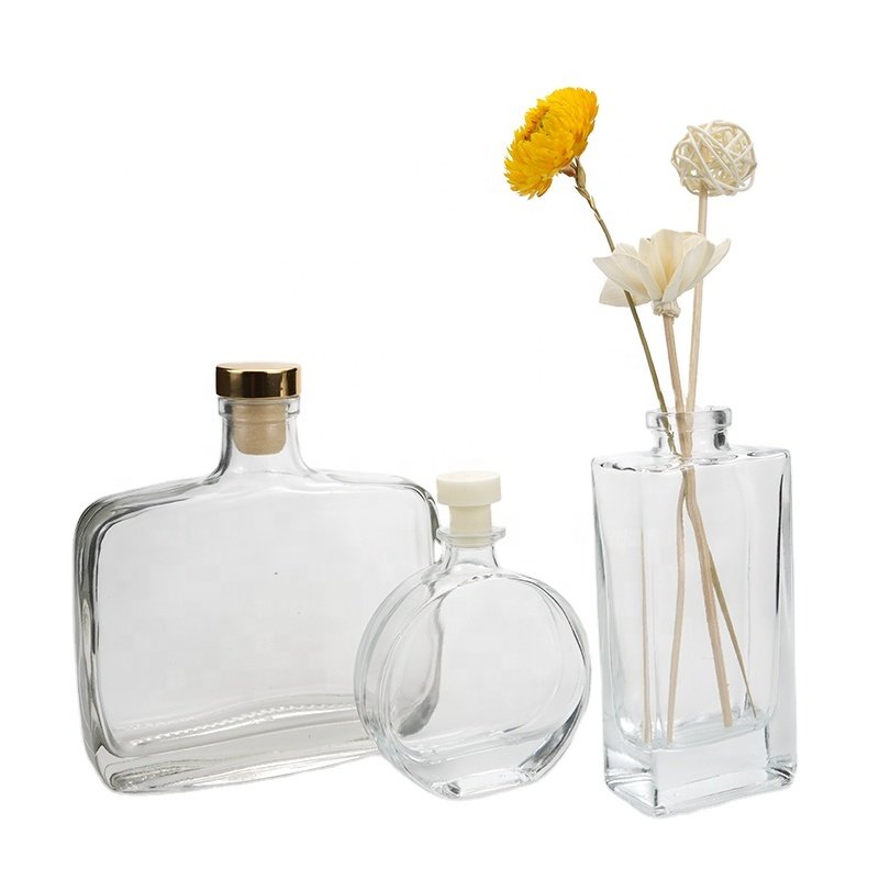 Unique Wholesale Luxury Diffuser Glass Bottle Flower reed diffuser Home Fragrance Flower Scents Glass Bottle