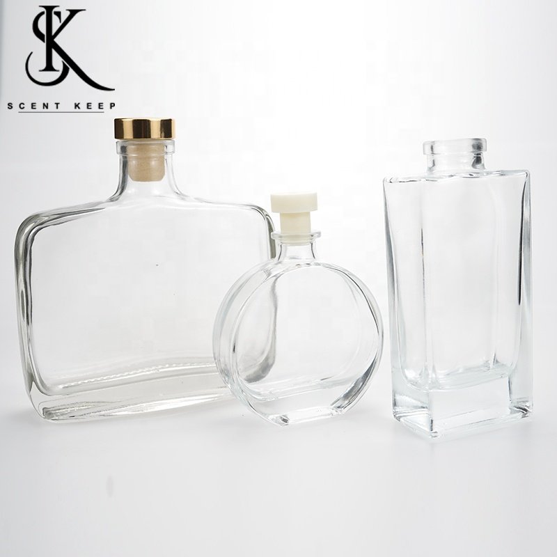 Unique Wholesale Luxury Diffuser Glass Bottle Flower reed diffuser Home Fragrance Flower Scents Glass Bottle