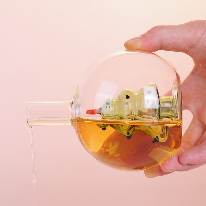 New High Borosilicate Glass Oil Pot Christmas Tree Oil Vinegar Bottle Creative Glass Sealed Seasoning Pot Glass Oil Pot