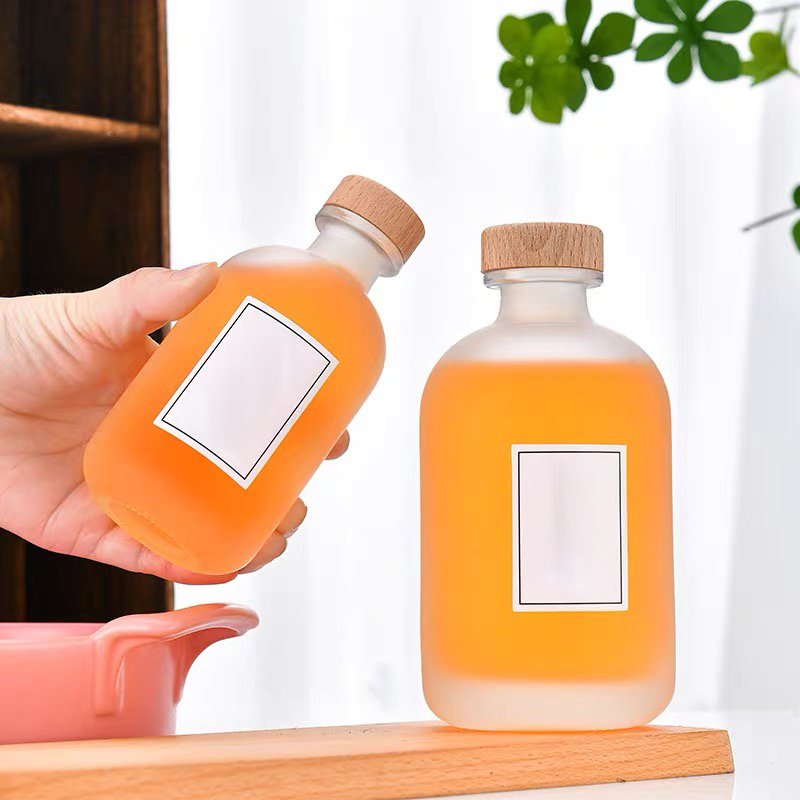 Free Sample 100ml 250ml 300ml 375ml 500ml Glass Empty Bottles Liquor Wine Gin Whisky Vodka Spirits Glass Bottle With Cork Lid