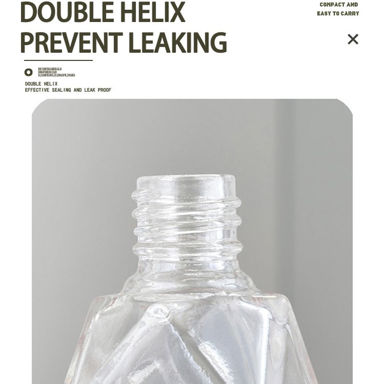 ANLN 8ml 10ml Empty Clear Glass Car Vent Air Freshener Diffuser Perfume Oil Bottle With Metal Clip