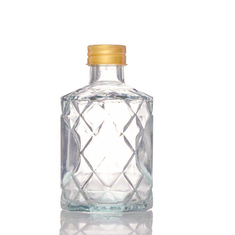100ml 200ml 250ml 500ml Clear Beverage Glass Bottle With Screw lid