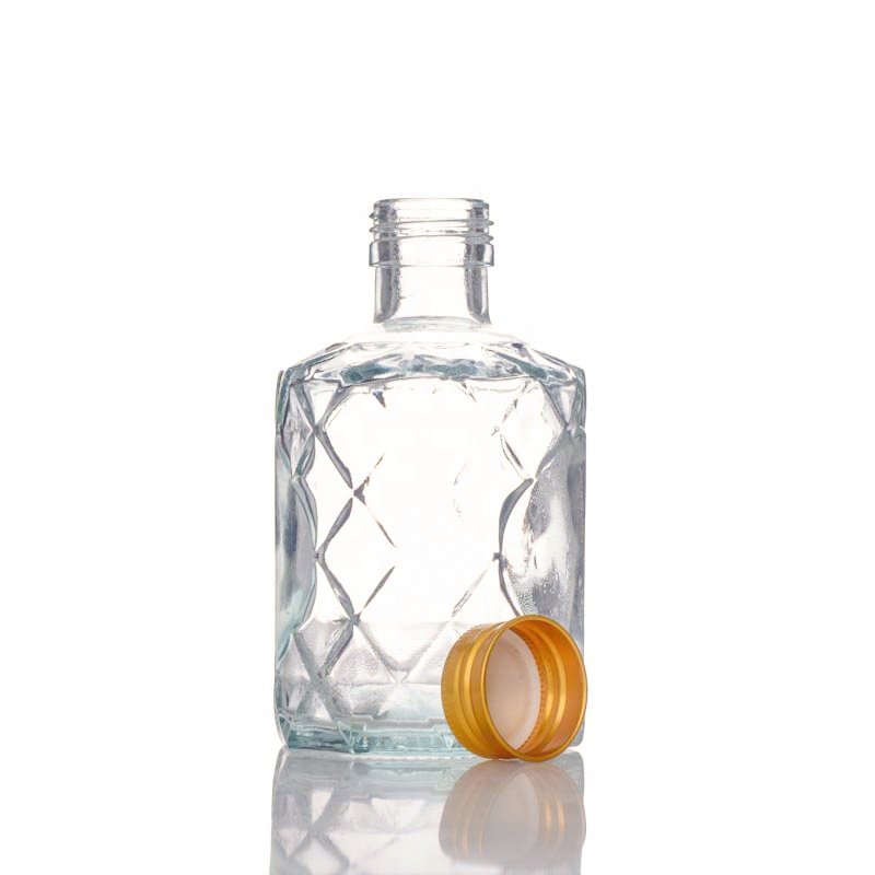 100ml 200ml 250ml 500ml Clear Beverage Glass Bottle With Screw lid