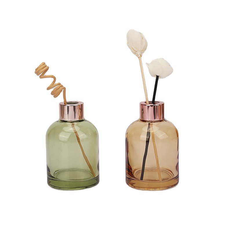 Best Selling Factory Custom Aroma Perfume reed diffuser aromatherapy bottles Wooden Cap OEM Brand Diffuser Glass Bottle With Box