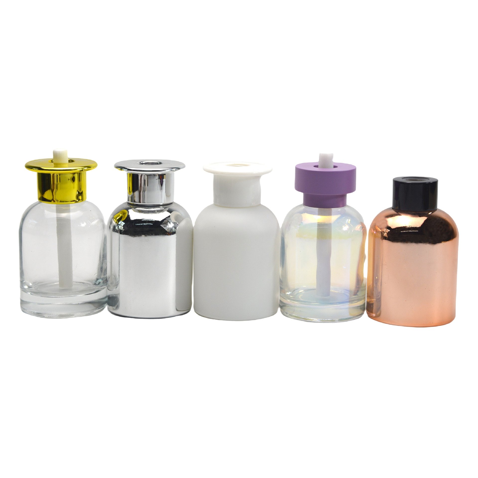 Best Selling Factory Custom Aroma Perfume reed diffuser aromatherapy bottles Wooden Cap OEM Brand Diffuser Glass Bottle With Box