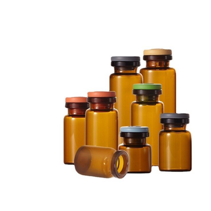 Professional pharmaceutical clear 2ml 3ml 5ml 10ml 15ml amber glass vials injection bottles with vial caps