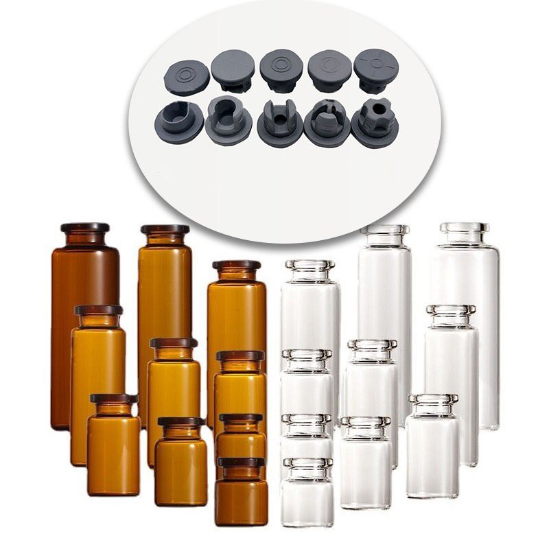 Professional pharmaceutical clear 2ml 3ml 5ml 10ml 15ml amber glass vials injection bottles with vial caps