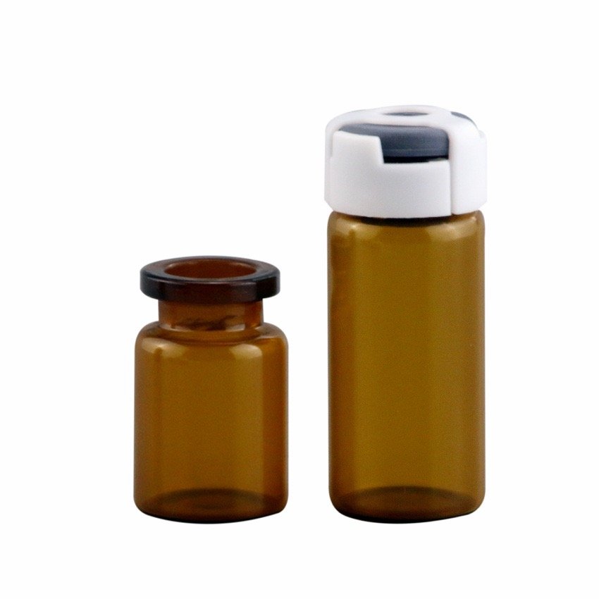 Professional pharmaceutical clear 2ml 3ml 5ml 10ml 15ml amber glass vials injection bottles with vial caps