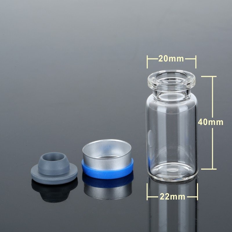 Professional pharmaceutical clear 2ml 3ml 5ml 10ml 15ml amber glass vials injection bottles with vial caps