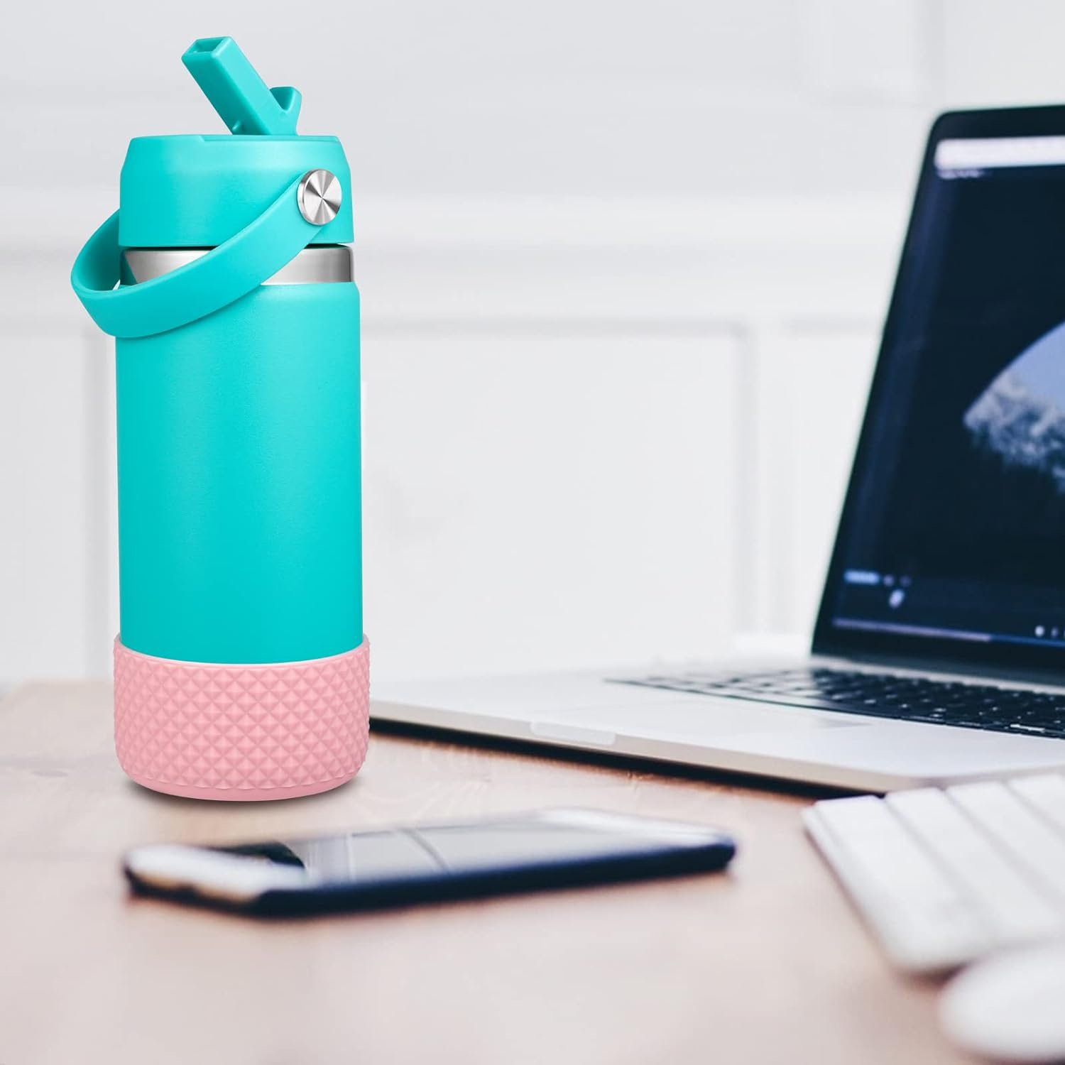 High quality Diamond Silicone Water Bottle Sleeves Food Grade Silicone Protector Silicone Boot for most 10-40oz tumbler