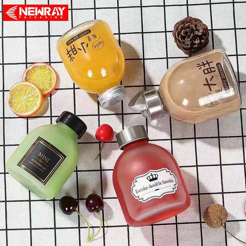 Wholesale Manufacture 250ml 300ml 500ml Clear Empty Fruit Wine Glass Bottles Wine Liquor Spirit Vodka Gin Rum Storage Bottle