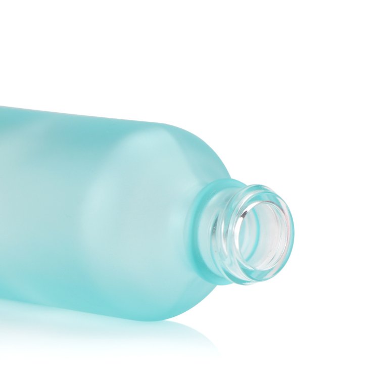 High quality 1/2oz 1oz 2oz 4oz CR cap essential oil gradient red blue green yellow boston round glass dropper bottles