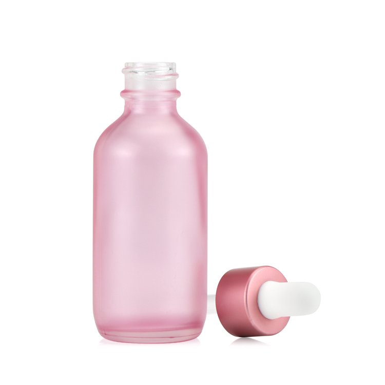 High quality 1/2oz 1oz 2oz 4oz CR cap essential oil gradient red blue green yellow boston round glass dropper bottles