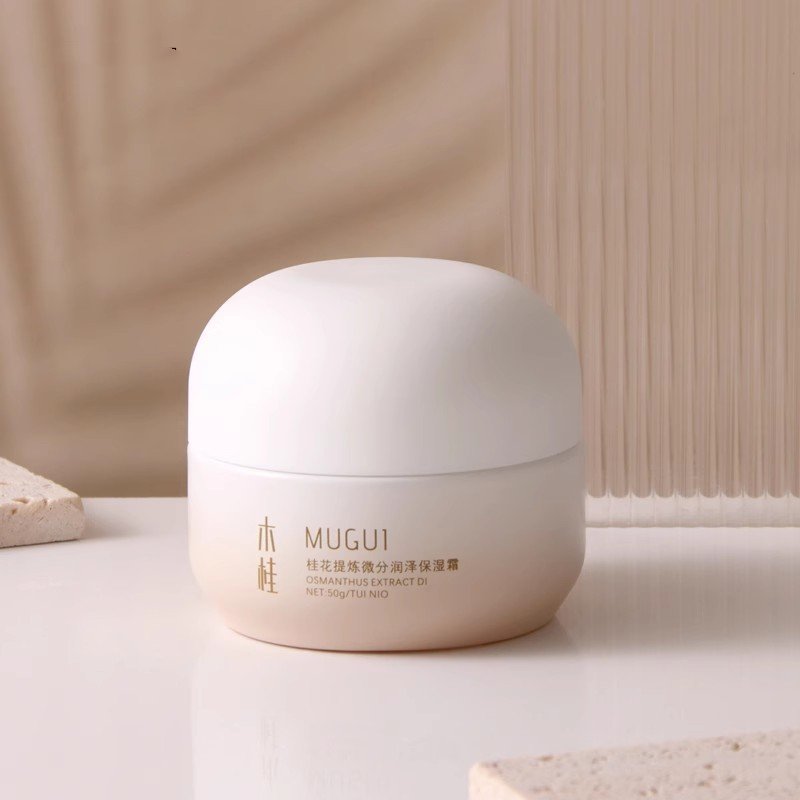 Luxury Capsule Round Gradient Matte white Glass Cosmetic set 50g Face cream jar 30ml 100ml Lotion BB cream bottle