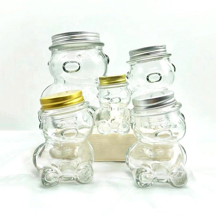 Bubble Fruit Empty Beverages Milk Tea Juice Bottles Vintage Glass Storage Counter Glass Bottles