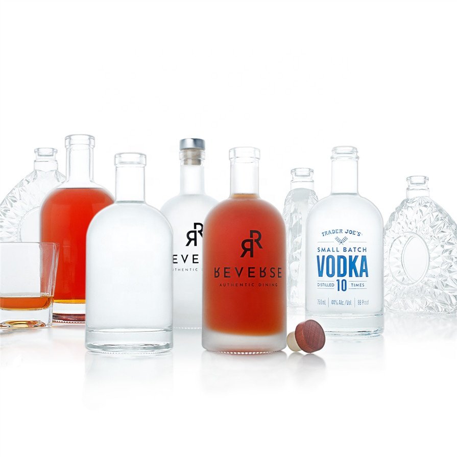 customized logo 700 ml 750 ml cachaca XO spirits liquor glass bottles