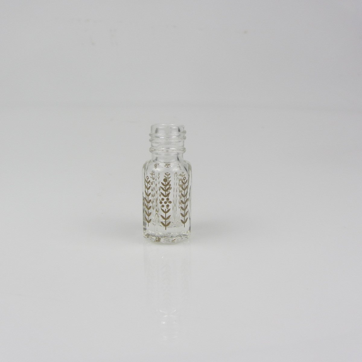 Luxury Octagonal Shape Attar Roll On Bottle 3ml Essential Oil Attar Glass Bottle