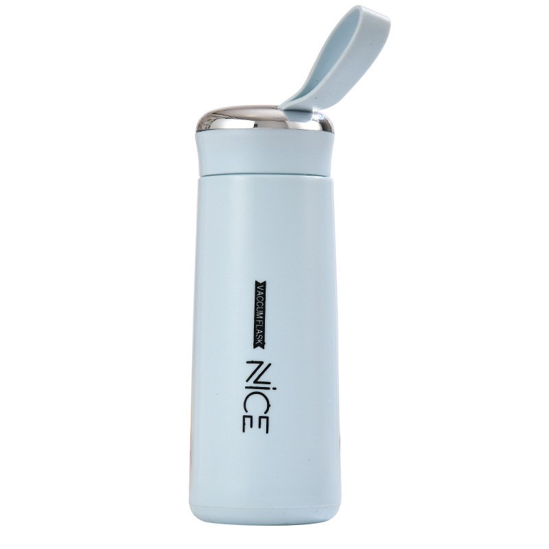 New 400ml Nice Water Bottle Double Layer Glass Bpa Free Children's Glass Bottle For Students