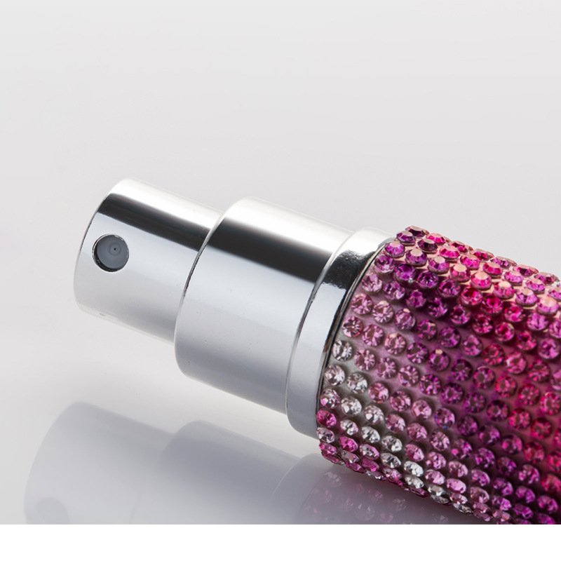 MUB - Creative 10ml Diamond Aluminum Perfume Bottle Atomizer Refillable Bottles Travel Bottle Empty Cosmetic Containers