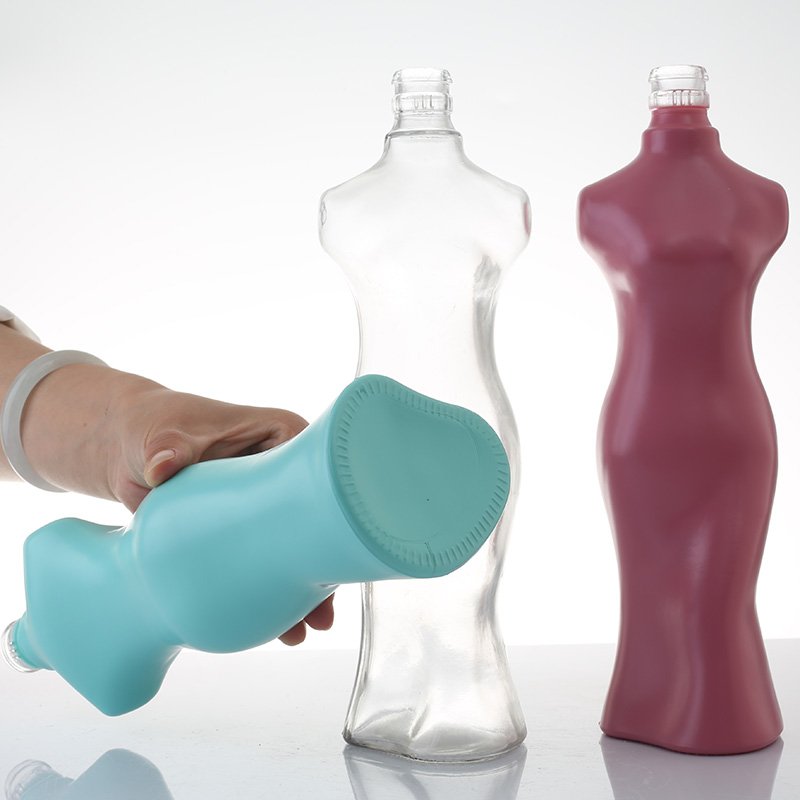 Glass Liquor Bottle Body Shape Glass Bottle for Liquor Unique Fancy Spirits Women Custom Design 250ml 500ml 750ml Cosmetic