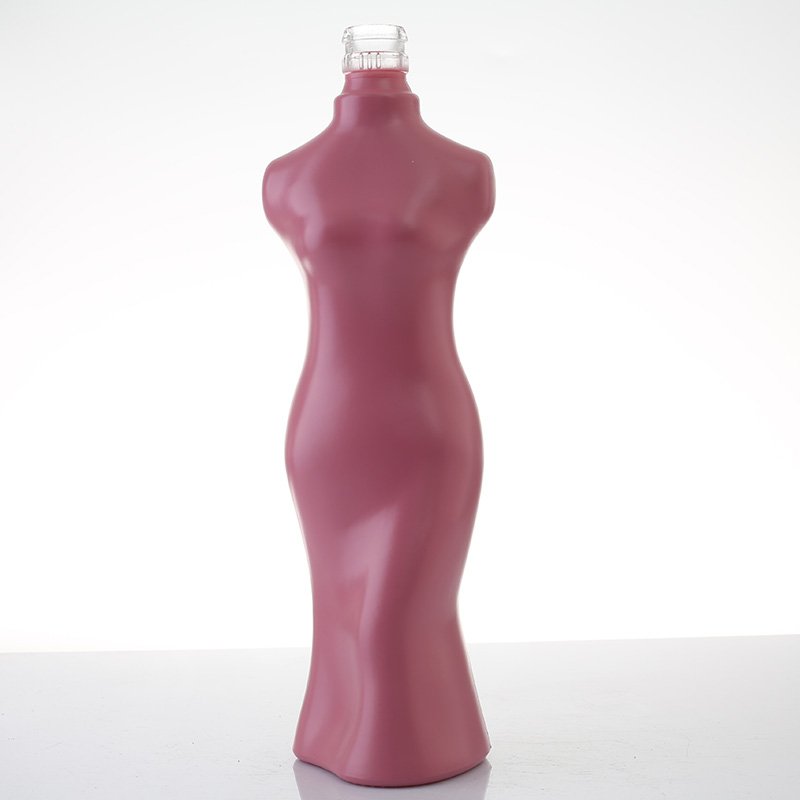 Glass Liquor Bottle Body Shape Glass Bottle for Liquor Unique Fancy Spirits Women Custom Design 250ml 500ml 750ml Cosmetic