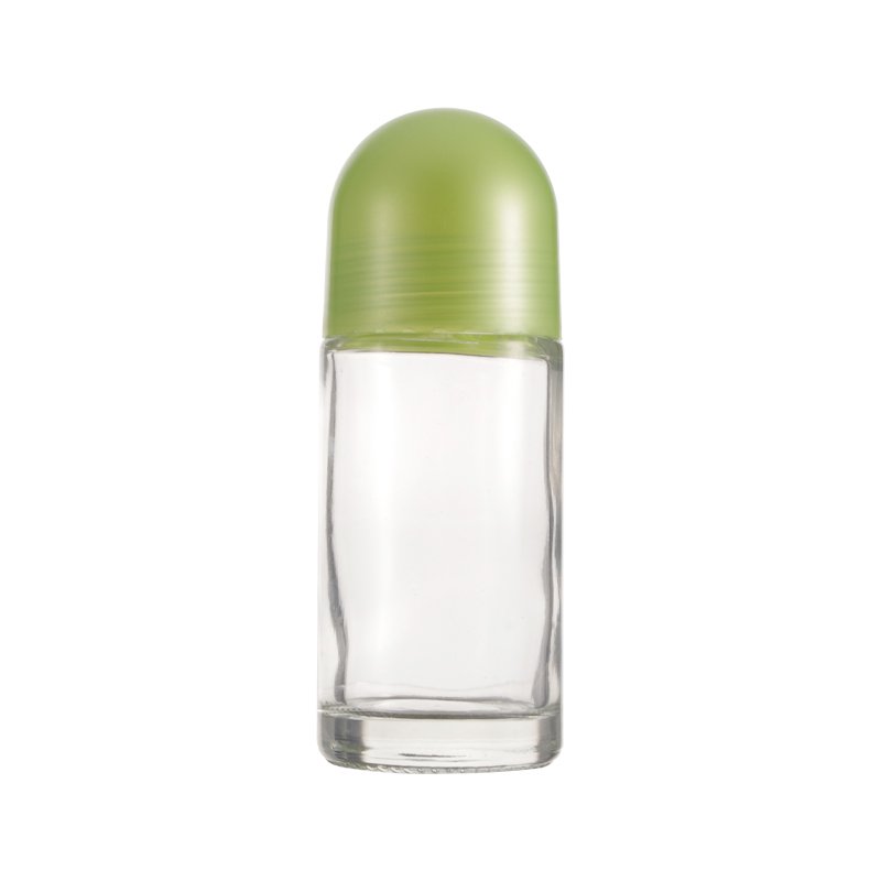 50ml Clear Deodorant Roll On Glass Bottle Essential Oil Perfume Roller Bottle Clear Glass Roll On Bottle With Cap