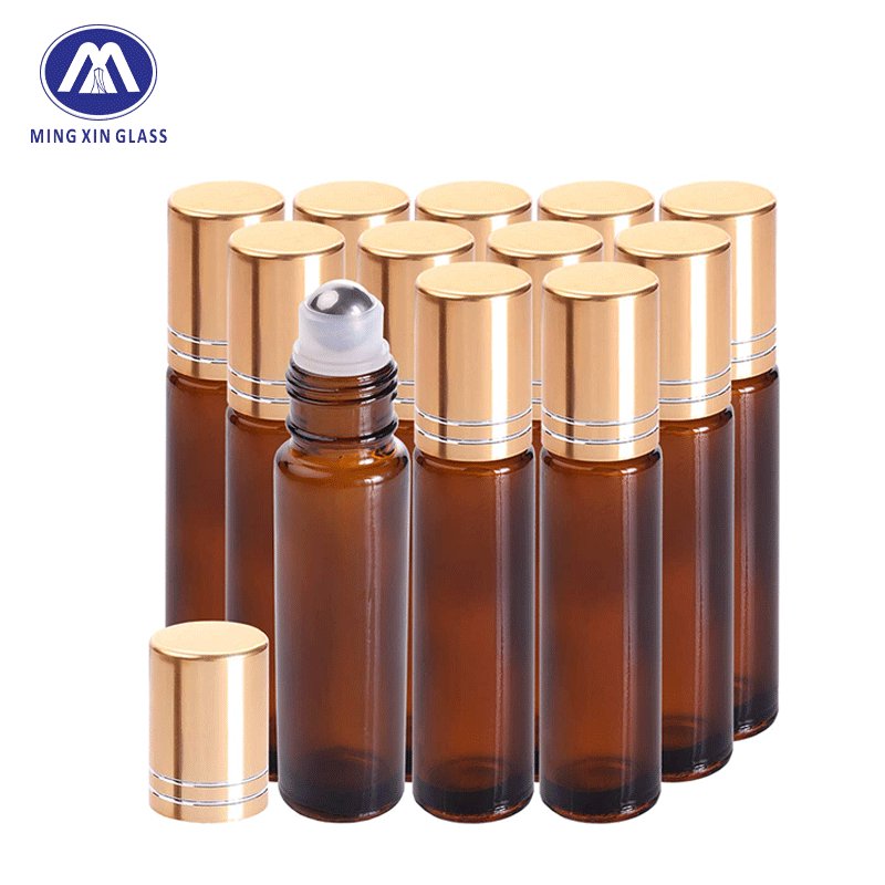 Custom Luxury 50Ml 30Ml 10Ml Premium Serum Amber Blue Body Essential Oil Glass Hair Care Spray Roller Droppers Bottles Glass