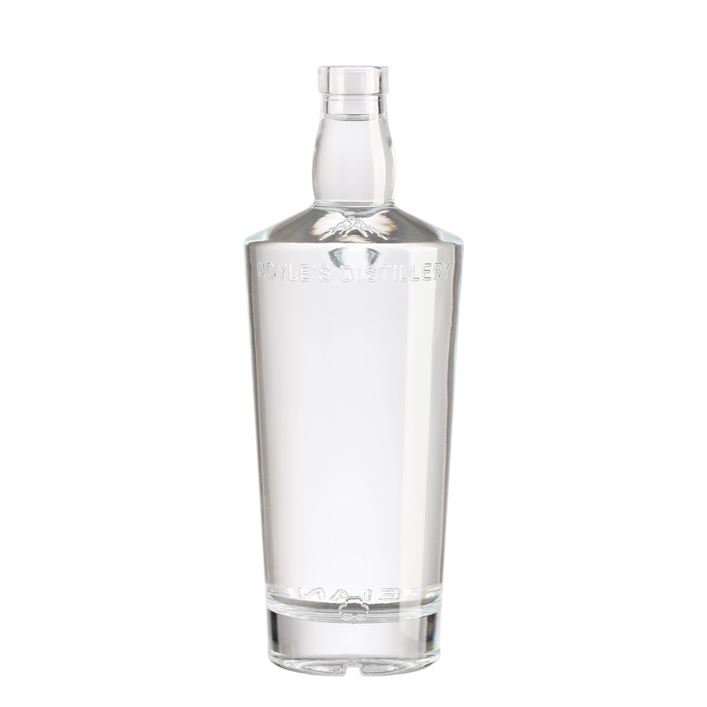 700ml Premium Flint Frosted Spirits Liquor Gin Vodka Glass Bottle With Guala Cap or Bar Top
