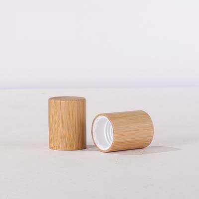 New type glass bottle with bamboo lid roller bottle for essential oils 15 ml roll on bottle