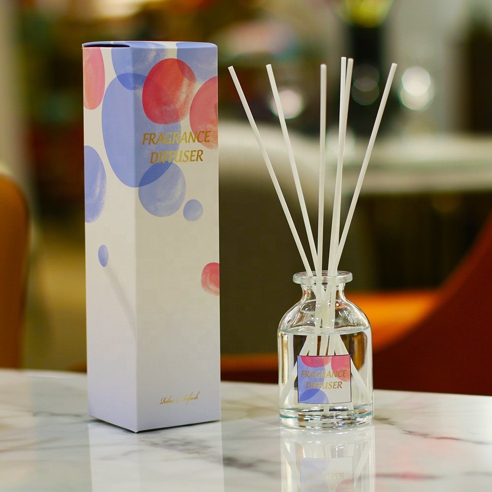 100ml Factory direct sale wholesale or custom luxury glass bottle aromatherapy scented essential oil fragrance reed diffuser OEM